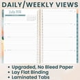 thumbnail image 4 of bloom daily planners 2026-2027 Academic Planner, 13 Month Monthly & Weekly Soft Cover, 5.5" x 8.25", Stickers Included, Painted Peonies, 4 of 22