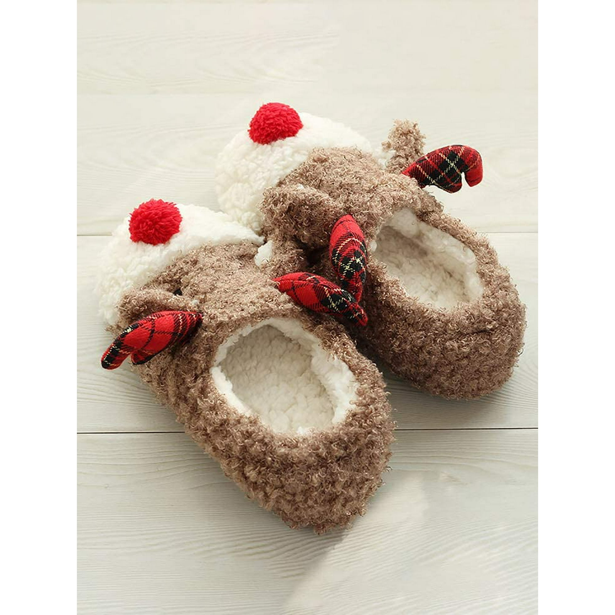 Crazy christmas slippers deals