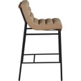 thumbnail image 4 of Meridian Furniture Burke Tan Vegan Leather Bar Stool, 4 of 8