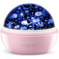 thumbnail image 1 of Proyector de luz nocturna de estrellas para niñas, cielo estrellado/animal marino, lámparas de iluminación nocturna multifunción todo en 1 para dormitorio, lámpara de proyección para niños, cumpleaños, regalos de Navidad (rosa) Sailing  Electrónica, 1 of 6