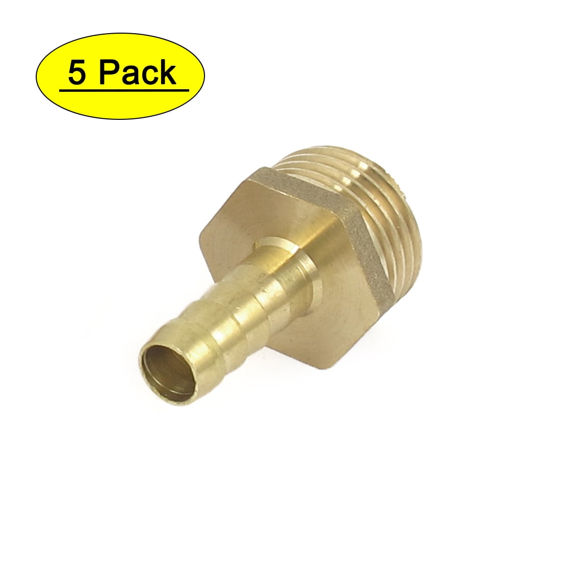 Brass 1/2BSP Male Thread to 8mm Hose Barb Straight Fitting Adapter Coupler 5PCS