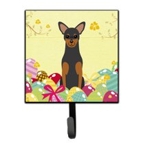 Carolines Treasures BB6028SH4 Easter Eggs Manchester Terrier Leash or Key Holder 7Hx4.25W multicolor
