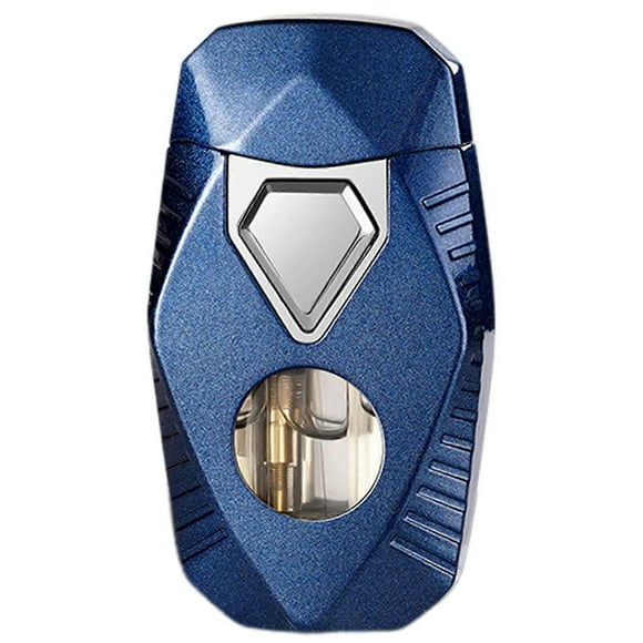 Dual Soft/Jet Flame Windproof Torch Lighter, Glow-in-the-Dark Geometric Lighter for Men's Gift, Refillable Butane Lighters