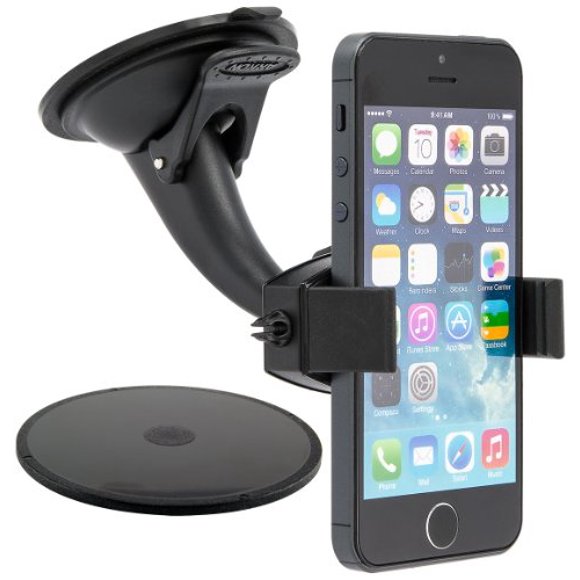 Arkon Pare-Brise Tableau de Bord Autocollant Aspiration Téléphone Voiture Support pour iPhone 7 6S 6 Plus 7 6S 6 Galaxie S7 S6 Détail Noir