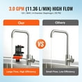 thumbnail image 2 of KFFKFF 12V Diaphragm Pump, Flow Rate of 3 GPM, Equipped with 4 Chambers, 12 Volt DC Operation, Features an Auto Pressure Switch Adjustable from 40-100 PSI, Includes 1/2'' MNPT Port, 2 of 9