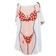 thumbnail image 3 of EeaseMX Camisones sueltos de manga corta, vestido de noche con estampado de Bikini, falda, ropa de playa encantadora para cubrir (patrón aleatorio, talla única), 3 of 7