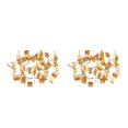 thumbnail image 3 of Qarigey Pendiente Stud Base Hecho a mano Popular Personalidad Alfileres de oreja Ajuste Herramienta de fabricación de joyas Boda Suministros Oro 5 mm 2Conjunto, 3 of 6