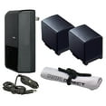 thumbnail image 1 of Canon VIXIA HF G40 High Capacity 'Intelligent' Batteries (2 Units) + AC/DC Travel Charger + Nwv Direct Microfiber Cleaning Cloth., 1 of 1