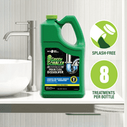 Green Gobbler Industrial Strength Drain Clog Cleaner Gel - 1 Gallon, Up To 8 Uses Per Bottle, Bleach-Free
