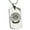 Silver, variant on Stainless Steel Day of the Dead Rose Calavera Engraved Dog Tag Pendant Necklace