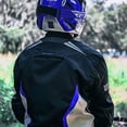 thumbnail image 4 of Motorcycle Jacket For Men Textile Motorbike Dualsport Enduro Motocross Racing Biker Riding CE Armored Waterproof All-Weather (Blue, XL), 4 of 5