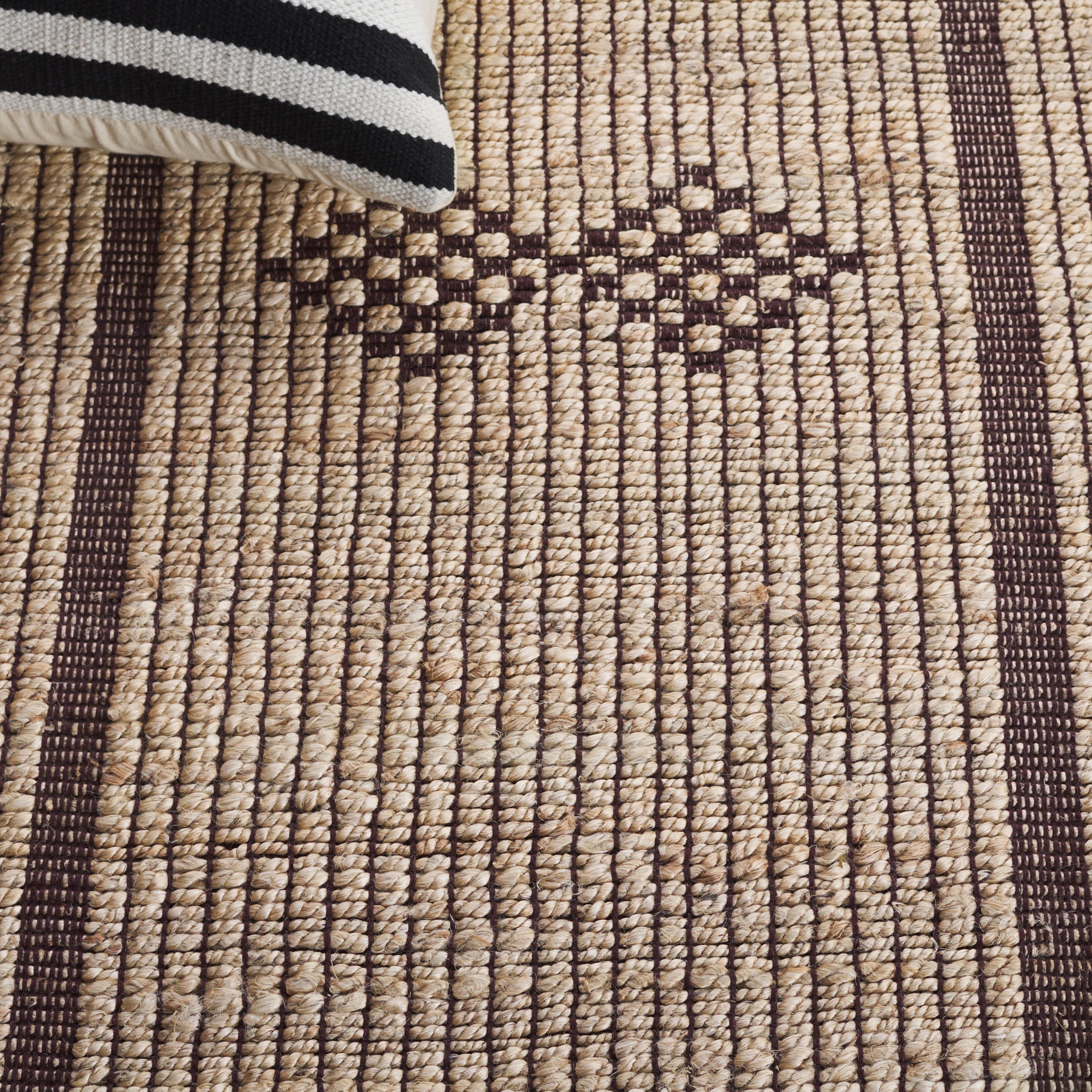 SAFAVIEH Natural Fiber Kent Geometric Area Rug, Natural/Brown, 5' x 8'
