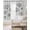 White, variant on Black Dandelion Blackout Curtains 54 Inch Length 2 Panels Set for Living Room Bedroom, Spring Country Modern Minimalist Flower Room Darkening Window Curtains Thermal Black Out Curtain 52"x54"