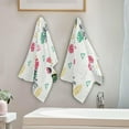 thumbnail image 4 of GZHJMY Pineapple Soft Hand Towels, 2 Pcs Absorbent Bath Towel Decorative Fingertip Towels for Bathroom Gym Spa Hotel Beach Swimming Pool,14.4"x 28.3", 4 of 7