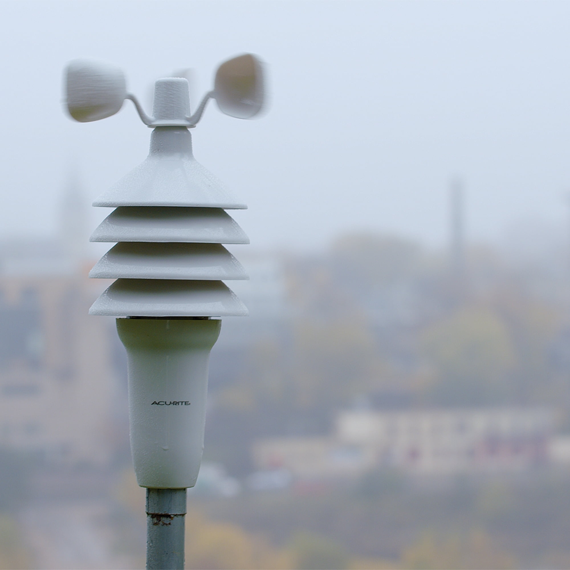 AcuRite Notos® (3-in-1) Weather Station with Reverse Color Display (Dark Theme) (00622MCB)