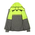 thumbnail image 5 of Little Donkey Andy Men's Lightweight Running Jackets Full Zip Hooded Sports Jacket for Winter Hiking Golf Casual Gray/Fluorescent Yellow L, 5 of 7