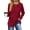 Wine Red, variant on Womens Tops Textured Long Sleeve Shirts Casual Fall Tops Lightweight Pullover