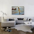 thumbnail image 2 of ARTCANVAS Girl on The Beach 1910 Canvas Art Print by Joaquin Sorolla y Bastida - Size: 40" x 26" (1.50" Deep), 2 of 9