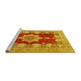 thumbnail image 2 of Ahgly Company Machine Washable Indoor Rectangle Persian Yellow Traditional Area Rugs, 7' x 10', 2 of 4
