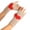 Beige, variant on Gloves Women's Solid Color Heart Pattern Missing Half Finger Warm Knit Gloves Gloves for Cold Weather Red