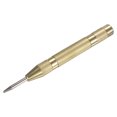 thumbnail image 1 of Uxcell 1-Pack Punzón Automático, 5.2" Herramienta de Punzón de Clavo de Acero de Alta Velocidad Cargada por Resorte para Placa de Acero/Tablero de Madera/Vidrio[Tono Dorado], 1 of 1