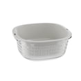 thumbnail image 2 of Kitchen Organizer Basket Food Safe Plastic Drainer Space Saving Storage Container For Vegetables Utensils Sturdy Easy Clean Multi Purpose Use, 2 of 5