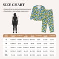 thumbnail image 3 of KLL Lovely Duck Print Women's Long Sleeve Pajamas with Pants Sleepwear Loungewear 2 Set-XX-Large, 3 of 7