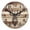 A041, variant on 14 Inch Wall Clock Battery Operated Square Clock for Office, Kitchen, Outdoor, Living Room, Stenciled Deer Head With Antlers On Rustic Wood Background