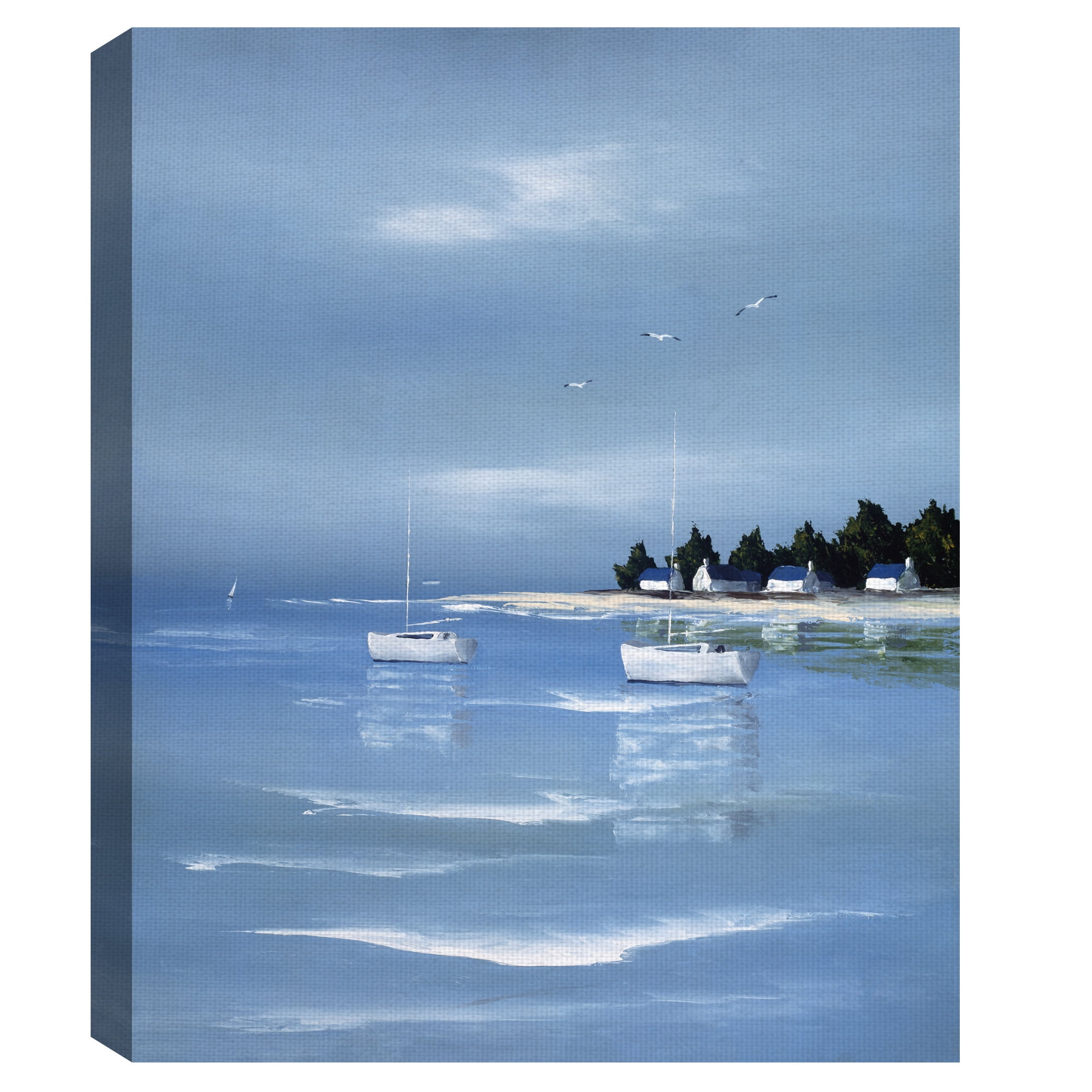 Masterpiece Art Gallery Blue Ocean Sail By Frederic Flanet Canvas Art Print 22" x 28"
