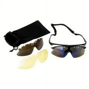 Franklin Sports MLB Baseball Softball Deluxe 3 Lens Flip Up UV Sunglasses 2752