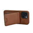 thumbnail image 4 of Leather Wallet Phone Cases Compatible with iPhone 13 Case with Card Holder for Men/Women  2 in 1 Detachable Back Cover,Magnetic PU Leather RFID Blocking Flip Kickstand Credit Slots,Brown, 4 of 7