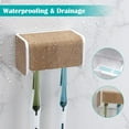 thumbnail image 3 of Toothbrush Holders Wall Mounted with Cover, Electric Tooth Brushing Holder for Bathroom, 2 Slots Self Adhesive Toothbrush Organizer, Toothbrush Stand for Family, Kids (1, Wood Grain), 3 of 14