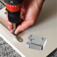 thumbnail image 2 of Fermoirs de Cabinet 1Ensemble Roue en Nylon Argenté pour Solutions de Rangement, 2 of 8