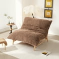thumbnail image 4 of Sdorens Modern Accent Chair,Comfy Reading Chair,Lounge Chair for Living Room,Bedroom and Reading Room,Large Bean Bag Chair with Solid Wood Frame,Brown, 4 of 10