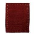 thumbnail image 3 of Rugsotic Carpets Handmade Rugs Hand Knotted Loom Rectangle 5'x8' Red Wool for Indoor Use, 3 of 9