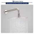 thumbnail image 3 of HOMELODY Shower Faucet Set with valve Brushed Nickel 10 inch Rainfall Shower Head System Brushed Nickel, 3 of 11