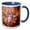 Blue/White, variant on 3drose, John Anster Fitzgerald - Fairyland, 15oz Two-tone Black Mug