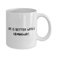 thumbnail image 2 of Fancy Hemingway Cat Gifts, Life is Better With a Hemingway, Sarcastic 15oz Mug F Cat Lovers From Friends, 2 of 2