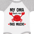 thumbnail image 4 of Inktastic Oma Loves Me Grandson Boys or Girls Baby Bodysuit, 4 of 5