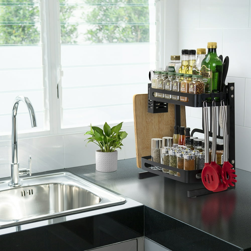 corner spice shelves