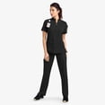 thumbnail image 5 of LYMAYTER Women Zipper Collar Medical Uniform Quick-Dry Top & Jogger Nursing Uniforms for S-2XL, 5 of 8