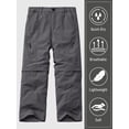 thumbnail image 7 of FEN AI Boy's Cargo Pants Convertible Quick Dry Zip Off Hiking Pant Outdoor Fishing Travel Trouser for Kids with Multi Pockets 18-20 Years, 7 of 7