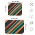 thumbnail image 4 of Yayeee Dish Drying Mat for Kitchen Counter 18"x24" Microfiber Absorbent Pad, Retro Stripes, 4 of 7
