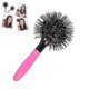 thumbnail image 2 of Cepillo para el cabello con forma de bomba 3D de Japón, peine de masaje esférico para desenredar el calor, 1 pieza, rosa, 2 of 5