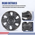 thumbnail image 5 of 4PCS/Set 16 inch Hubcaps Compatible with 2018-2026 Nissan Kicks,Compatible with Steel Wheel,Snap-on with Retention Rings,Black Lacquer, 5 of 8