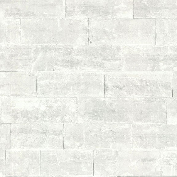 Advantage Sacramento Light Grey Seamless Slate Unpasted Nonwoven Wallpaper, 20.5-in by 33-ft, 56.4 sq. ft.