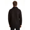 thumbnail image 2 of Excelled MX4127WM Mens Wool Melton Button Front Car Coat, Black - Small, 2 of 3