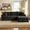Black-Right Chaise, variant on VERDECORE 96" L-Shaped Modular Sectional Sofa, Corduroy, Boneless Deep Seat, Side Pockets, No Assembly