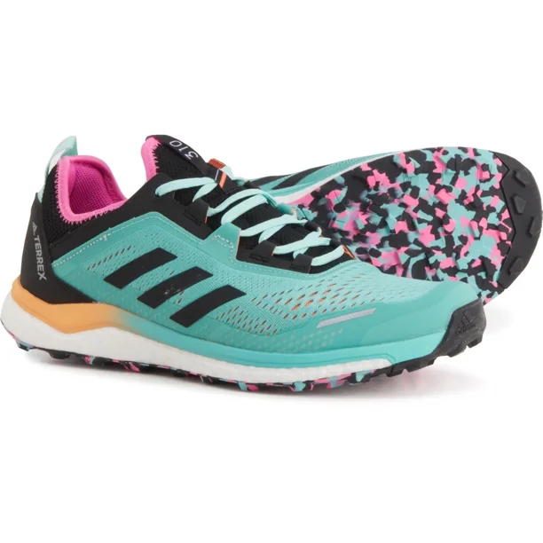 Ad-id-as Terrex Agravic Flow Mens 10.5 Trail Running Shoes/Sneakers Acid Mint NEW