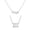 Silver 111, variant on Women's Angel Number Statement Necklace 444 Numbers Pendant Choker Chain Numerology Jewelry Silver